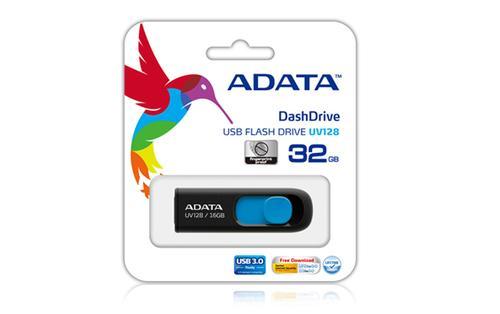 A-DATA UV128 128B USB3.0 Stick Black/ Blue (AUV128-128G-RBE)