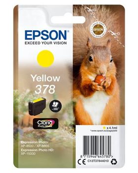 EPSON Ink/378 Squirrel 4.6ml YL (C13T37844010)