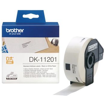 BROTHER P-Touch DK-11201 die-cut standard address label 29x90mm 400 labels (DK11201)