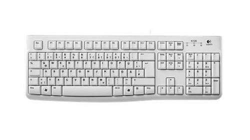 LOGITECH Keyboard  German K120 White (920-003626)