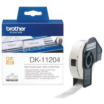 BROTHER P-Touch DK-11204 die-cut multi purpose label 17x54mm 400 labels (DK11204)