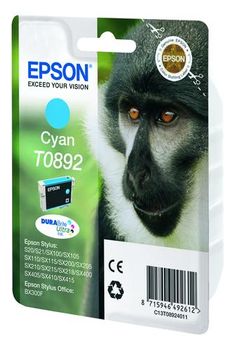 EPSON T0892 ink cartridge cyan low capacity 3.5ml 1-pack blister without alarm (C13T08924011)
