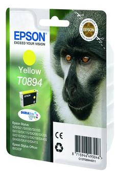 EPSON T0894 Yellow Ink Cartridge - Retail Pack Stylus S20/ SX100/ SX105/ SX200/ SX205/ SX400/ SX405/ BX300F (C13T08944011)