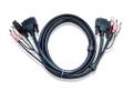 ATEN DVI KVM CABLE WITH USB AUDIO