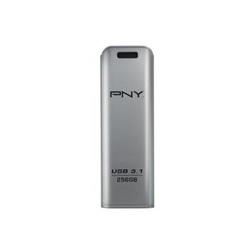 PNY 256GB Elite Steel USB 3.1 Stainless Steel Flash Drive (FD256ESTEEL31G-EF)