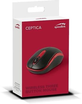 SPEEDLINK - Ceptica Mouse Wireless / Black-Red (SL-630013-BKRD)