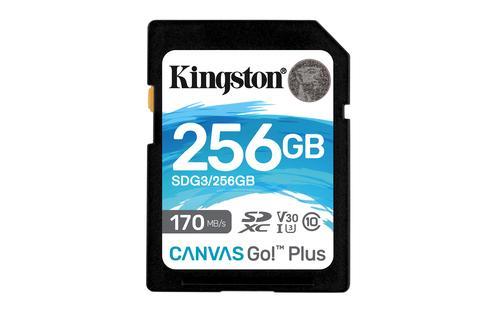 KINGSTON 256GB SDXC Canvas Go Plus 170R C10 UHS-I U3 V30 (SDG3/256GB)