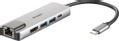 D-LINK USB-C 5-PORT USB HUB+HDMI+LAN WITH USB-C PD CTLR