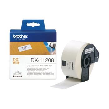 BROTHER P-Touch DK-11208 die-cut adress label big 38x90mm 400 labels (DK11208)