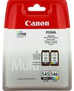 CANON n PG-545 CL546 - 8287B006 - 1 x Black,1 x Cyan,1 x Magenta,1 x Yellow - Multipack - Blister with security - Ink Cartridge - For PIXMA iP2850,MG2450,MG2550,MG2555,MG2950,MG2950S,MX495