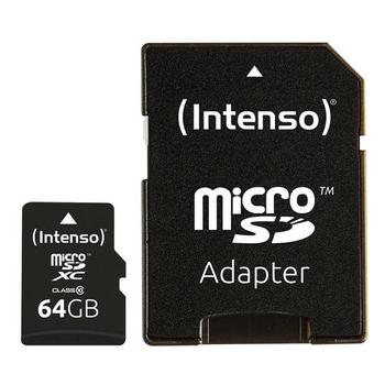 INTENSO microSD 64GB 12/20 Class 10 +AD (3413490)