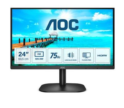AOC Basic-line 24B2XDM computer monitor 60.5 cm (23.8&quot;) 1920 x 1080 pixels Full HD LCD Black (24B2XDM)