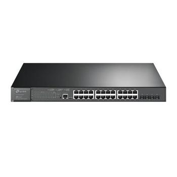 TP-LINK k JetStream TL-SG3428XMP - V1 - switch - Managed - 24 x 10/ 100/ 1000 (PoE+) + 4 x 10 Gigabit SFP+ - rack-mountable - PoE+ (384 W) (TL-SG3428XMP)