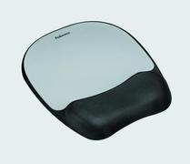 FELLOWES Mauspad Fellowes Memory Foam Handgelenkauflage Silberstreife 9175801 (Retail)