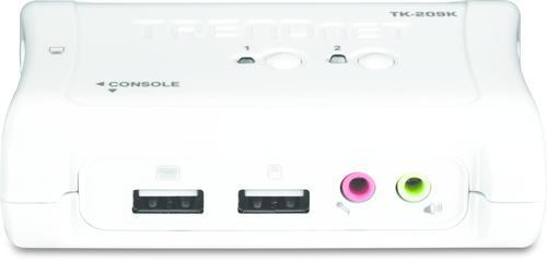 TRENDNET TK-209K 2-port USB KVM Switch Kit w/Audio (TK-209K)