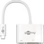 GOOBAY USB-Câ?¢ multiport adapter DVI, white, 0.15 m - Adds one DVI connection to a USB-Câ?¢ device (62108)