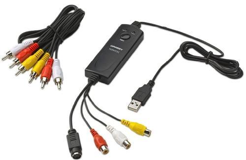 TERRATEC Grabby videosieppari, S-video/ komposiittivideo+ääni,  USB (10620)