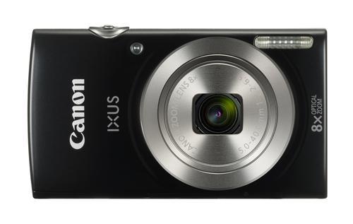 CANON Digital Camera IXUS 185 Black 20megapixel 28mm Wide Angle Lens 8x optical zoom with 16x zoomPlus DIGIC 4+ (1803C001)