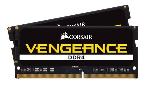 CORSAIR 16GB RAMKit 2x8GB DDR4 2400MHz 2x260 SoDimm unbuffered 16-16-16-39 Black PCB 1,2V (CMSX16GX4M2A2400C16)