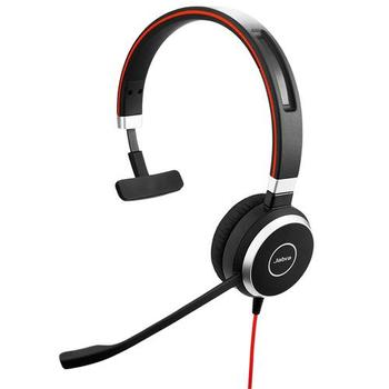 JABRA EVOLVE 40 UC Mono USB Headband Noise cancelling USB connector with mute-button and volume control on the cord (6393-829-209)