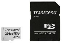 TRANSCEND 256GB microSD w/ adapter UHS-I U3 A1