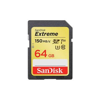 SANDISK Extreme SDXC Video  64GB 150MB V30 U3  SDSDXV6-064G-GNCIN (SDSDXV6-064G-GNCIN)