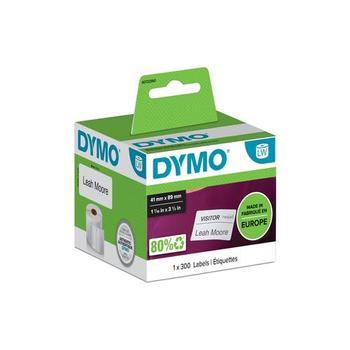 DYMO Vita namnskyltar 89x41mm / 300 st (S0722560)