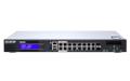 QNAP QGD-1600P - Switch - smart - 4 x 10/100/1000 (PoE++) + 10 x 10/100/1000 (PoE+) + 2 x combo Gigabit SFP (PoE+) - rack-mountable - PoE++ (370 W)