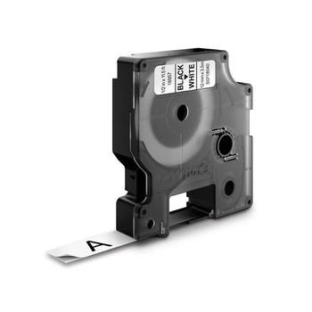 DYMO LABEL CASSETTE 12MM X 3.5M BLACK ON WHITE D1 NYLONBAND      IN SUPL (S0718040)