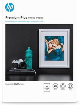 HP CR672A Premium Plus Glossy Photo Paper white 300g/m2 A4 20 sheets 1-pack (CR672A)
