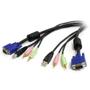 STARTECH "1,8m 4-in-1 USB VGA KVM Switch Cable with Audio and Microphone"	 (USBVGA4N1A6)