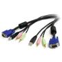 STARTECH "1,8m 4-in-1 USB VGA KVM Switch Cable with Audio and Microphone"	