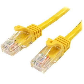 STARTECH "Cat5e Ethernet Patch Cable with Snagless RJ45 Connectors - 0,5 m, Yellow"	 (45PAT50CMYL)