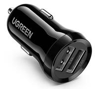 Ugreen Dual USB-A 24W Car Charger Black