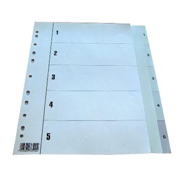 Register 1-5 A4 Ind.Ark Utv Hvit (100114359)