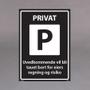  Skilt alu P9 "Parkering forbudt" 50x70cm