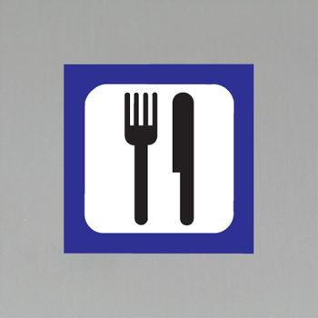 Skilt plast 4016-3 "Resturant" 20x20cm (100198111)