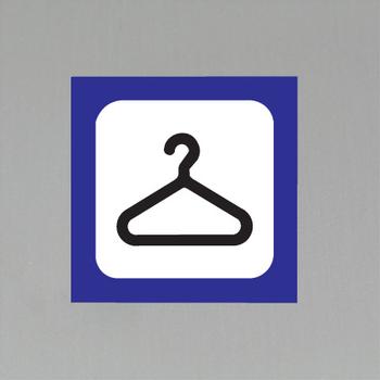Skilt plast 4018-3 "Garderobe" 20x20cm (100198112)