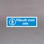  Skilt plast 1337 "Sele" 30x10cm
