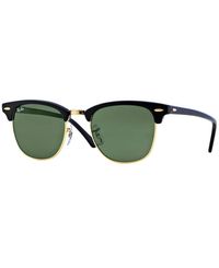 RAY-BAN Clubmaster Black - Solbriller - Green