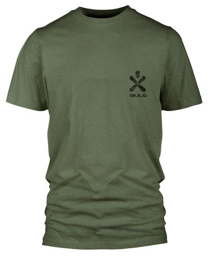 Bula Pacific Solid Merino Wool - T-skjorte - Olivengrønn (720611-DOLIVE)