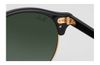RAY-BAN Clubround Black - Solbriller - Green - 51 (RB4246-901-51)