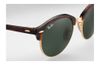 RAY-BAN Clubround Red Havana - Solbriller - Green - 51 (RB4246-990-51)