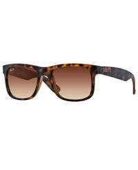 RAY-BAN Justin Classic Tortoise - Solbriller - Brown Gradient - 55