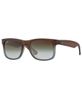 RAY-BAN Justin Classic Brown - Solbriller - Green Gradient - 55 (RB4165-854/7Z-55)
