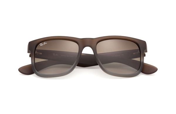 RAY-BAN Justin Classic Brown - Solbriller - Green Gradient - 55 (RB4165-854/7Z-55)