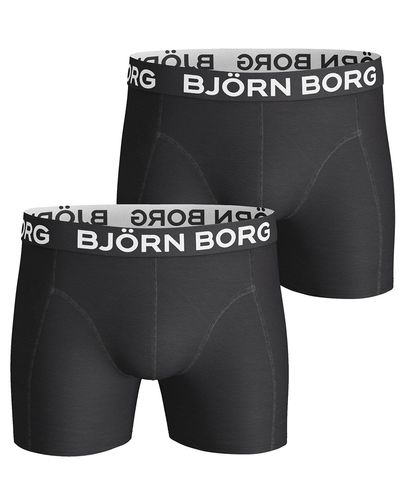 Björn Borg Solids Sammy Shorts 2pk - Boxershorts - Svart (9999-1005-90011)
