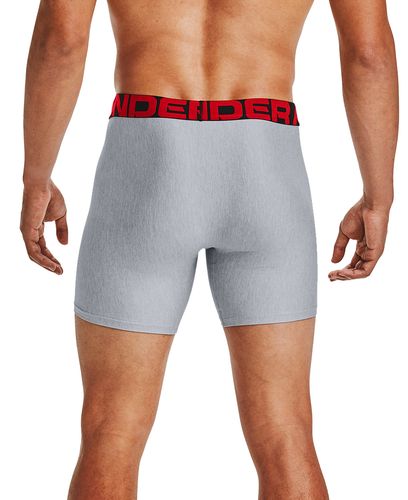 Under Armour Tech 6in 2 Pack - Boxershorts - Grå (1363619-011)