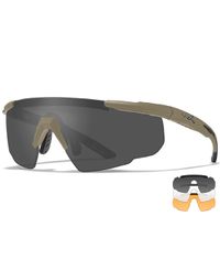 Wiley X Saber ADV Smoke/Clear/Rust - Taktiske briller - Tan