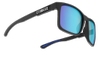 Bliz Luna Black - Sportsbriller - Smoke w Blue Multi (54605-13)